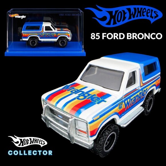 Hot Wheels Collectors - Ford Bronco 1985 Wrangler - Édition Limitée 1:64 - Boîte Neuve